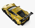 Chevrolet Corvette gr3 2023 3D-Modell Draufsicht