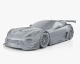 Chevrolet Corvette gr3 2023 3D-Modell clay render