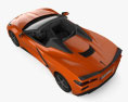 Chevrolet Corvette Stingray Cabriolet 2021 3D-Modell Draufsicht