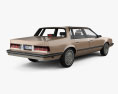 Chevrolet Celebrity sedan 1986 3D-Modell Rückansicht