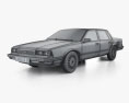 Chevrolet Celebrity Седан 1986 3D модель wire render