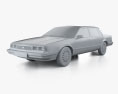 Chevrolet Celebrity 轿车 1986 3D模型 clay render