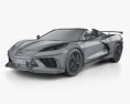Chevrolet Corvette Stingray convertible Indy 500 Pace Car 2021 3Dモデル wire render