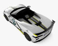 Chevrolet Corvette Stingray convertible Indy 500 Pace Car 2021 Modello 3D vista dall'alto
