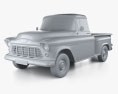 Chevrolet Task Force 1959 3d model clay render