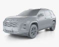 Chevrolet Equinox RS 2025 3D модель clay render