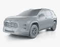 Chevrolet Equinox Activ 2025 3D-Modell clay render