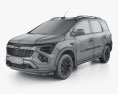 Chevrolet Spin Premier 2024 3D 모델  wire render