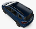 Chevrolet Spin Premier 2024 Modello 3D vista dall'alto