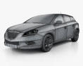 Chrysler Delta 2013 3D-Modell wire render