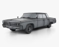 Chrysler Imperial Crown 1965 Modello 3D wire render