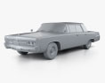 Chrysler Imperial Crown 1965 3D-Modell clay render