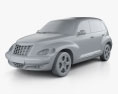 Chrysler PT Cruiser 2010 3D-Modell clay render