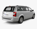 Chrysler Town Country 2015 3D 모델  back view