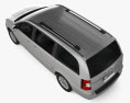 Chrysler Town Country 2015 3D 모델  top view