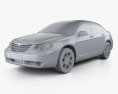 Chrysler Sebring sedan 2010 3d model clay render