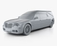 Chrysler 300C Hearse 2010 3d model clay render