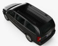 Chrysler Grand Voyager 2015 3D-Modell Draufsicht