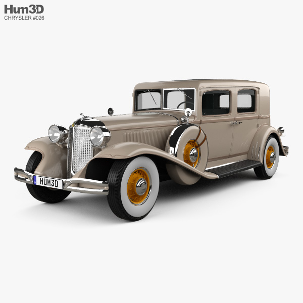 Chrysler Imperial Close Coupled sedan 1931 3D-Modell