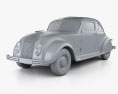 Chrysler Imperial Airflow 1934 3d model clay render