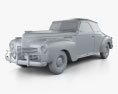 Chrysler New Yorker Highlander 1940 Modello 3D clay render
