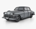 Chrysler New Yorker sedan 1950 3D-Modell wire render