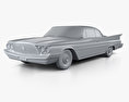 Chrysler Saratoga hardtop coupe 1960 3d model clay render
