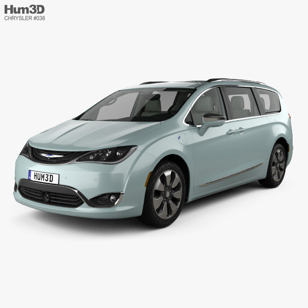 Chrysler Pacifica hybrid with HQ interior 2020 3D model