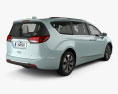 Chrysler Pacifica hybrid with HQ interior 2020 3d model back view
