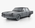 Chrysler Valiant VIP sedan 1969 3d model wire render