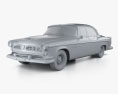 Chrysler Windsor Deluxe sedan 1956 3d model clay render