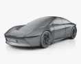 Chrysler Halcyon 2024 3D модель wire render