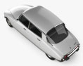 Citroen DS 4门 轿车 1970 3D模型 顶视图