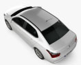 Citroen C-Elysee 轿车 2016 3D模型 顶视图