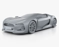 Citroen GT 2008 3D-Modell clay render