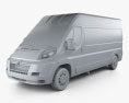Citroen Jumper Passenger Van 2014 3d model clay render