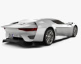 Citroen GT with HQ interior 2008 3d model back view