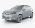 Citroen C-XR 2014 3D-Modell clay render