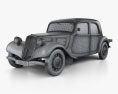 Citroen Traction Avant 1934 3D 모델  wire render