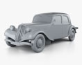 Citroen Traction Avant 1934 3D 모델  clay render