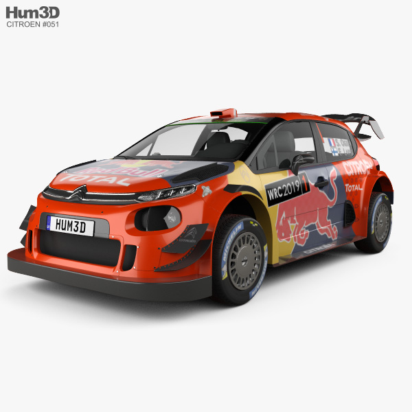 Citroen C3 WRC 2022 3D 모델 