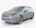 Citroen DS3 Cabriolet 2016 3D-Modell clay render