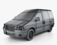 Citroen Jumpy Van 2006 3d model wire render