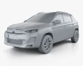 Citroen C3-XR 2017 3d model clay render