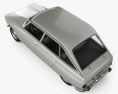 Citroen Ami 8 1969 3D-Modell Draufsicht