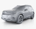 Citroen Aircross Concept 2015 3d model clay render