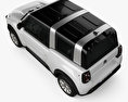 Citroen E-Mehari 2020 3D模型 顶视图