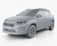 Citroen C3-XR 2022 3D-Modell clay render