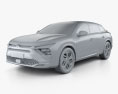 Citroen C5 X 2024 3D 모델  clay render