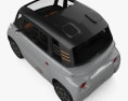 Citroen Ami з детальним інтер'єром 2024 3D модель top view